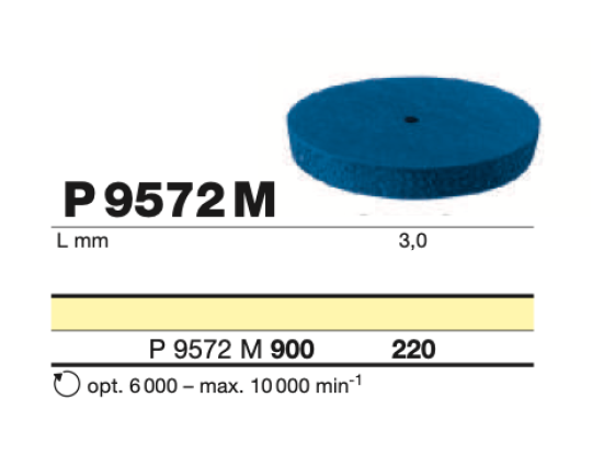 Полировочный диск по металлу одноступенчатый D+Z  / P 9572 M 900.220