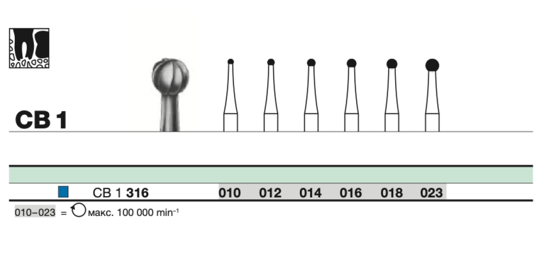 Бор твс D+Z / CB 1 316. 010 хирургический