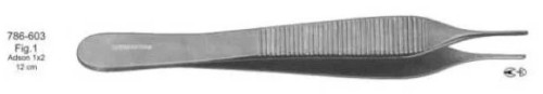 786-603 Пинцет Адсона хирургический  120мм 15-330